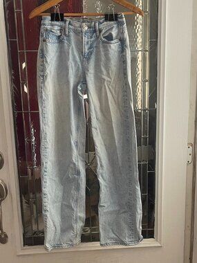 VTG American Eagle Outfitters Womens Regular Jeans Acid Wash 80s Denim Size 0